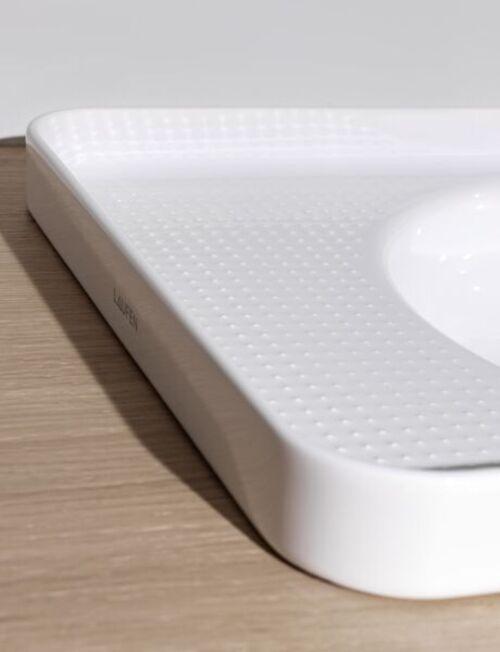 Produktbild Laufen Einbauwaschtisch VAL v ob mit Überlauf ohne Hahnloch weiss LCC (360 mm, 550 mm)