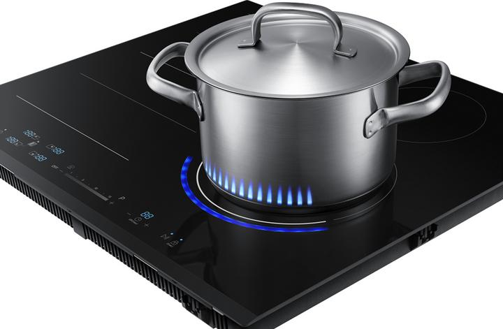 Image du produit Samsung NZ64N9777BK/E1 Induction, 60cm, 15 Puissances, Virtual Flame, Ice Blue
