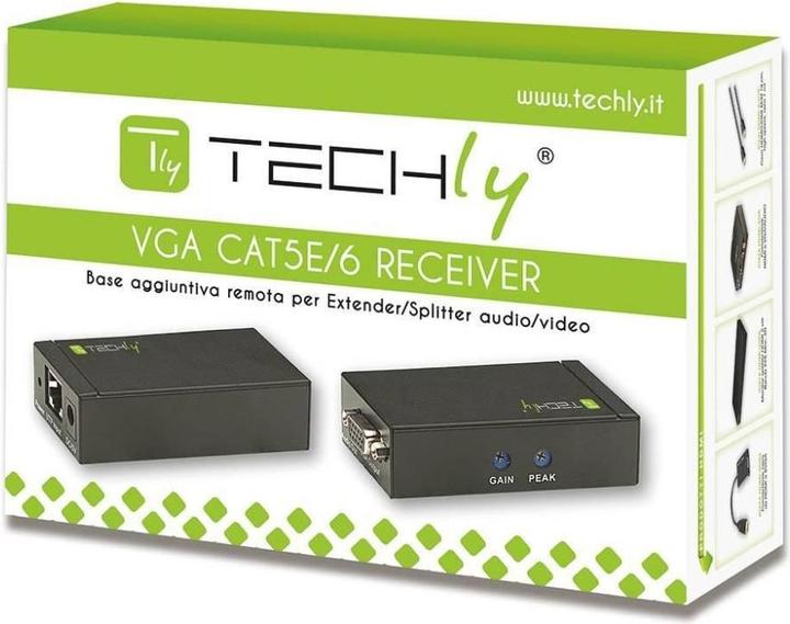 Image du produit Techly Récepteur VGA pour extender/diviseur audio/vidéo (300m)