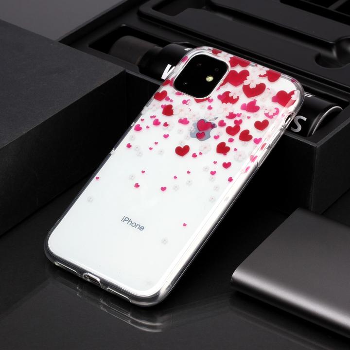 Image du produit Ueli Express iPhone 11 Super Slim Coque en caoutchouc Coeurs (Apple iPhone 11)