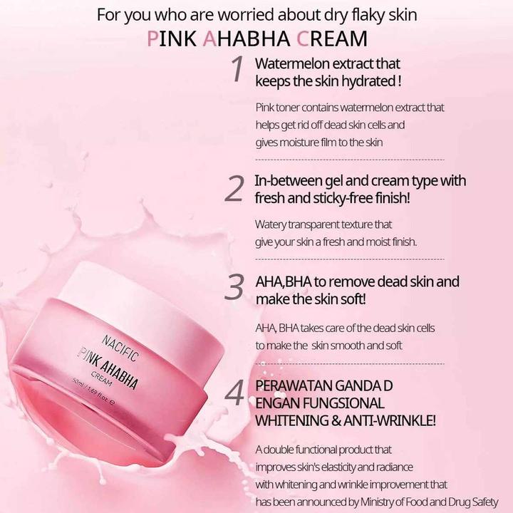 Image du produit Nacific Crème rose AHABHA (50 ml, Crème 24h)