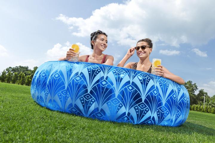 Actual product image Bestway Bohemian Blue Inflatable Family Pool 1.68 m x 53 cm