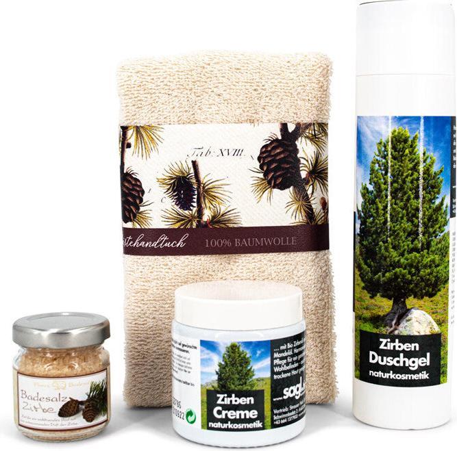 Image du produit ZNatur Coffret cadeau Cosmétique bio bien-être en bois d'arolle No.15 (Set soin du corps)