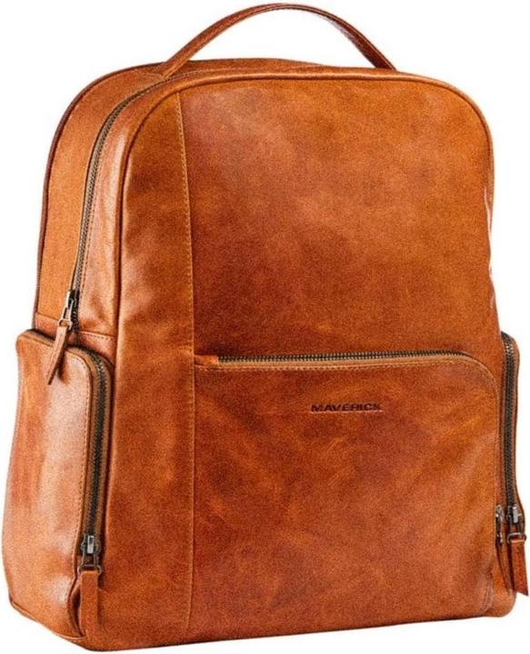 Actual product image Maverick Backpack Original 14 Cognac