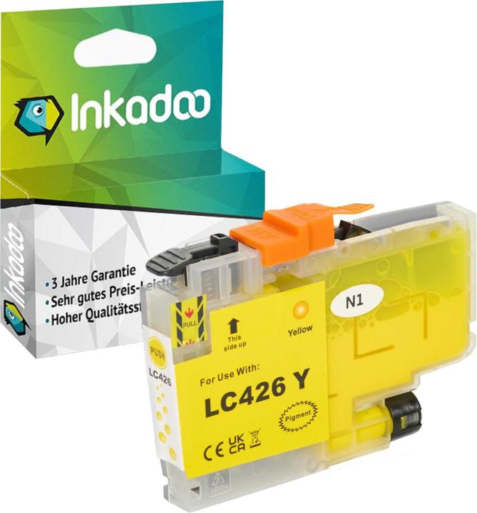 Actual product image Inkadoo Compatible with Brother LC-426 (Y)