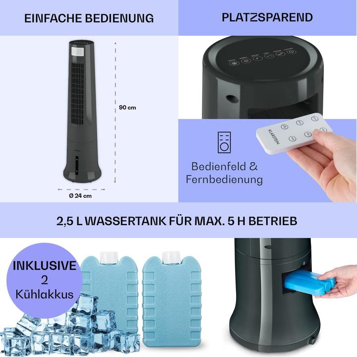 Produktbild Klarstein Klimaanlage Silbergrau