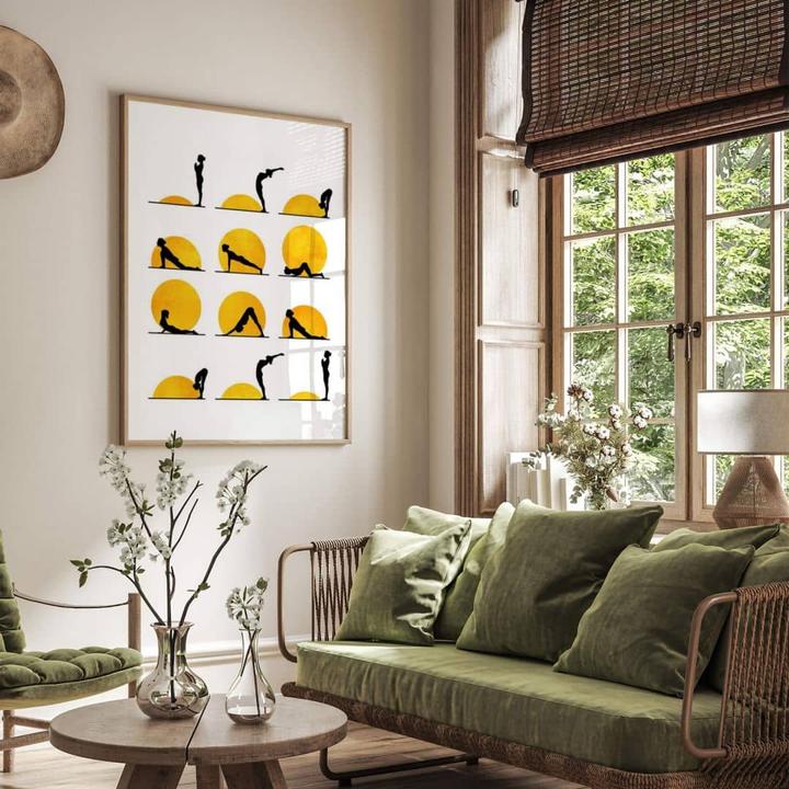 Image du produit Trenddeko Yoga La salutation du soleil (50 x 60 cm)