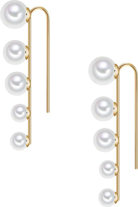 Lulu & Jane Damen Messing Muschelkernperle gelbgold - 29645 (Messing)