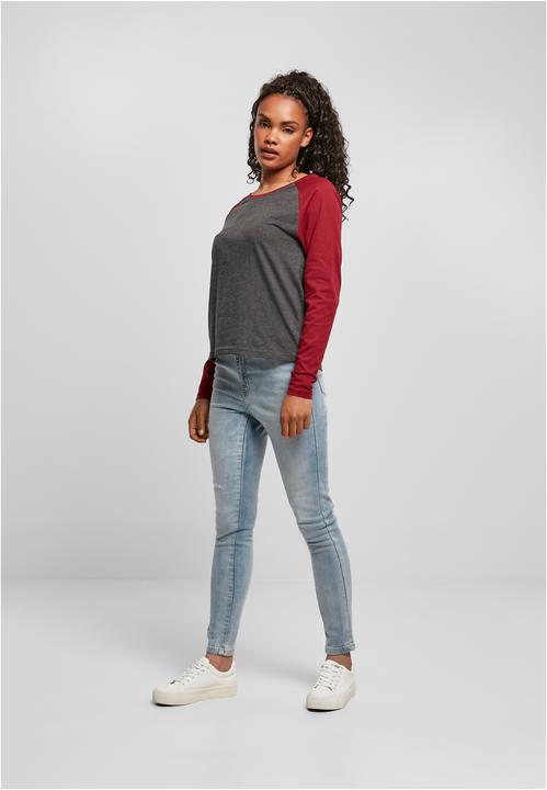Immagine prodotto Urban Classics Donna Raglan a maniche lunghe a contrasto (L)