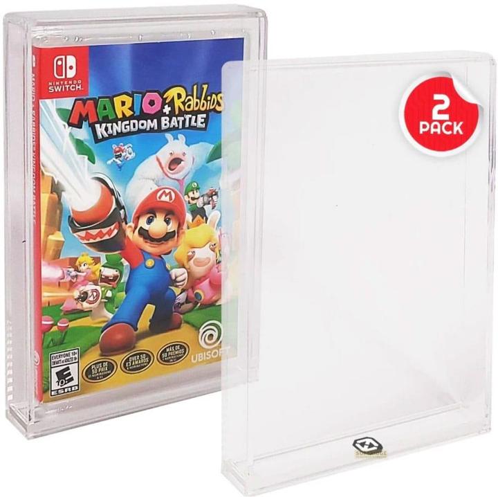 Actual product image Evoretro Acrylic case 2-pack for Nintendo Switch games (Switch)