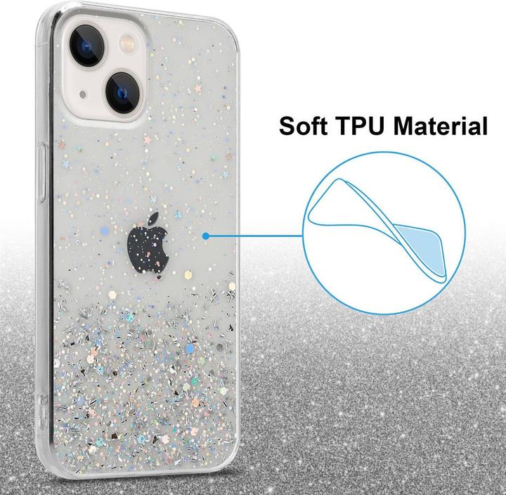 Image du produit Cadorabo Couverture TPU paillettes scintillantes (Apple iPhone 13 mini)