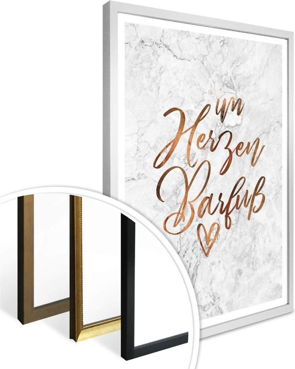 Immagine prodotto Trenddeko Copper Optics - Barefoot at Heart (60 x 80 cm)
