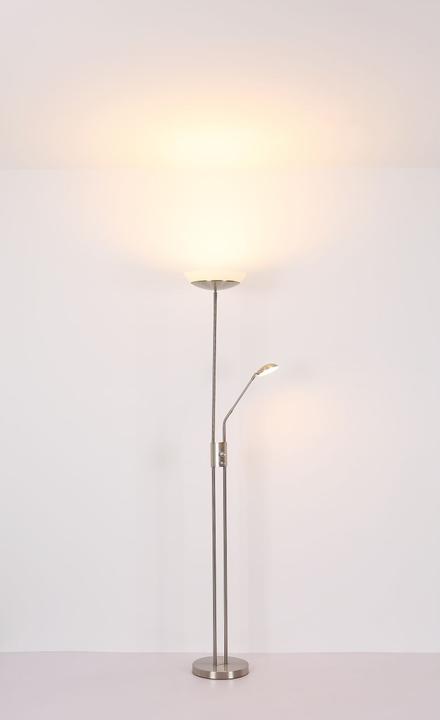 Produktbild Globo Deckenfluter Metall Nickel Matt, 1xled