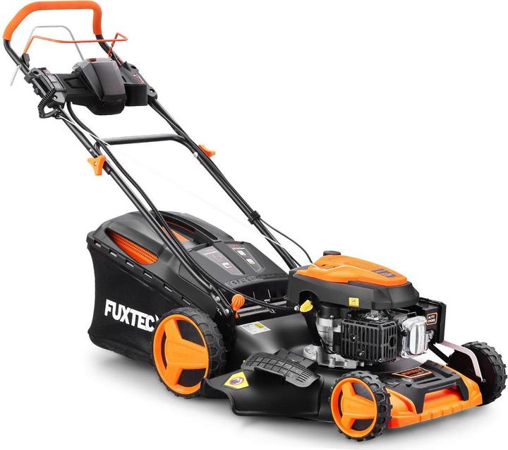 Immagine prodotto Fuxtec Tagliaerba a benzina con avviamento elettrico zipgo® (Batteria ricaricabile)