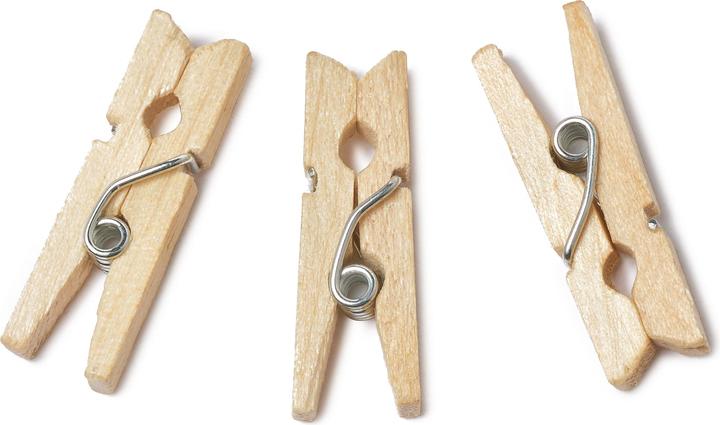 Produktbild VBS XXL Mini-Holzklammern "2 cm", 100 Stück