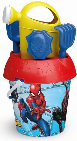 Actual product image Adriatic Sand bucket set Spiderman 18cm 6pcs