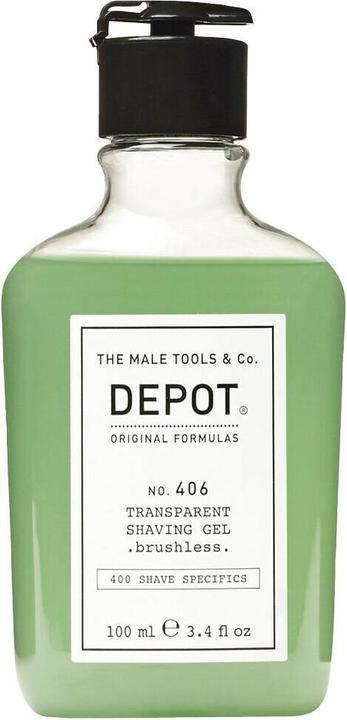 Depot No. 406 Transparent Shaving Gel Brushless (100 ml, Rasiergel)