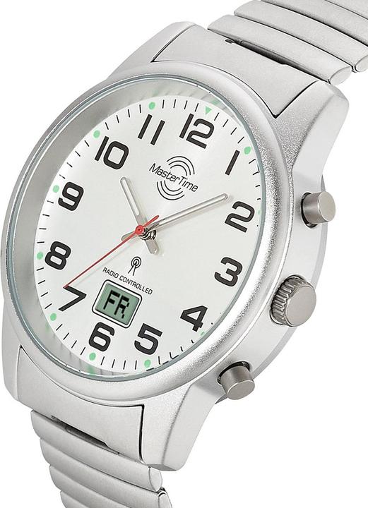 Image du produit Master Time MTLA-10820-42M Montre radiopilotée pour femme bracelet à coulisse 34mm 3ATM (Montre numérique, Montre radio-pilotée, Montre analogique)