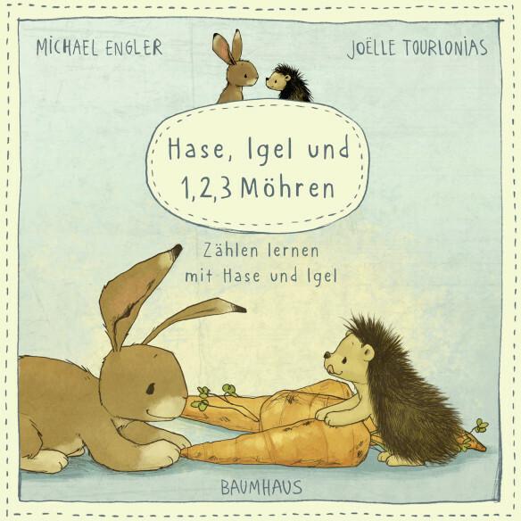 Actual product image Hase, Igel und 1, 2, 3 Möhren (Pappbilderbuch) (German, Michael Engler, 2021)