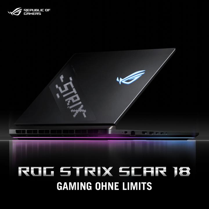 Actual product image ASUS ROG Strix Scar 18 RTX 5090 (18", Intel Core Ultra 9 275HX, 64 GB, 1000 GB, DE)