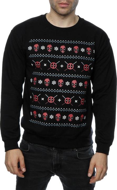 Actual product image Mens Deadpool Christmas Sweatshirt (XL)