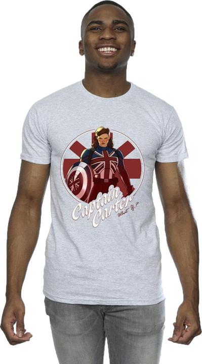 Actual product image Mens What If Captain Carter T-Shirt (S)