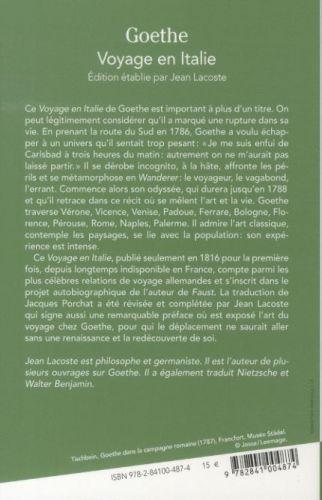 Image du produit Voyage en Italie (Goethe Johann Wolfgang von, Français)