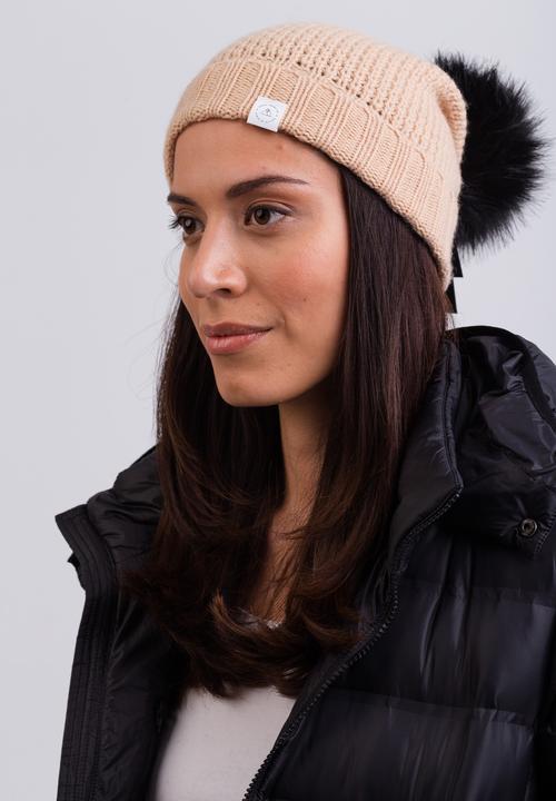Actual product image Cash-Mere Kaschmir Mütze mit Bommel (One size)