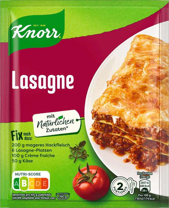 Actual product image Knorr Fix Lasagne (52 g)