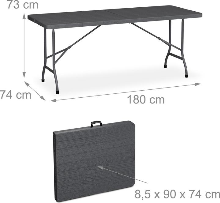 Actual product image Relaxdays 3-piece beer tent set (180 cm)