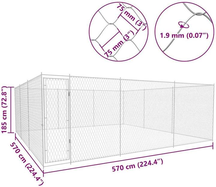 Actual product image VidaXL Ofilia (Dog kennel)