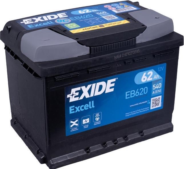 Immagine prodotto Exide Eccellenza (12 V, 62 Ah, 540 A)