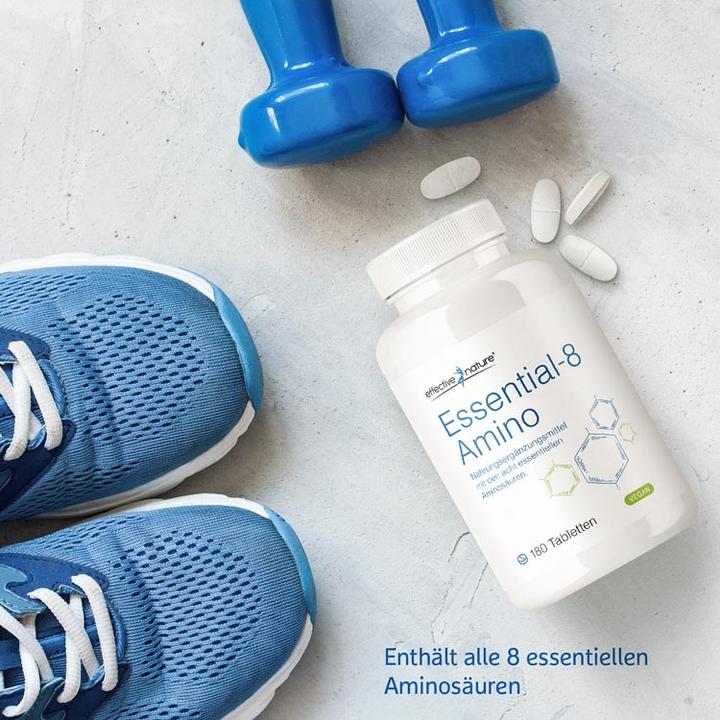 Actual product image Effective Nature EAA Essential Amino Acids 180 Tabs (180 Piece, Pills, 180 g)