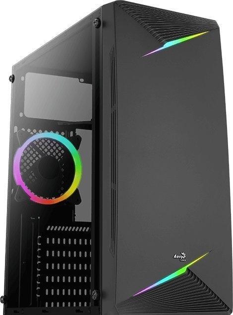 Actual product image AeroCool Talon FRGB Mid Tower Black Case (mATX, Mini-ITX, ATX)
