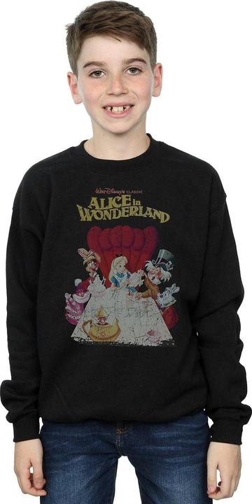 Actual product image Disney Boys Alice In Wonderland Retro Poster Sweatshirt (128)