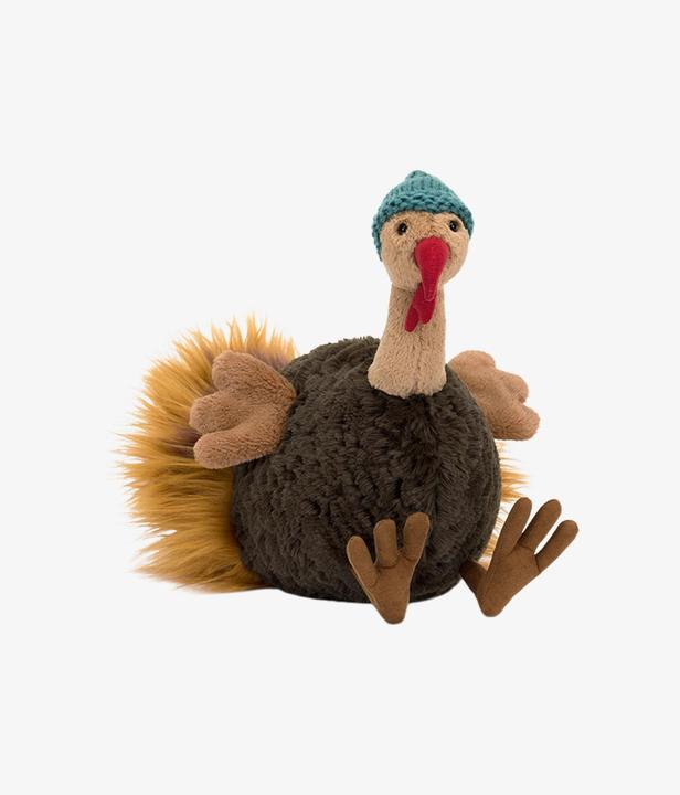 Actual product image Jellycat animal en peluche "Theo Turkey"