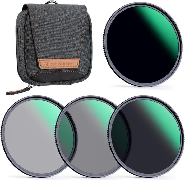 Produktbild K&F Concept ND Filter Kit ND4/8/64/1000 Nano X 52mm (KF-1629) (ND- / Graufilter, 52 mm)