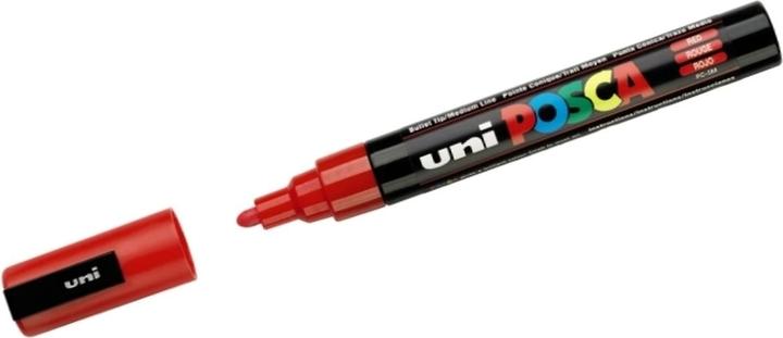 Actual product image Posca Marker PC-5M round tip (Red, 2.50 mm, 1 x)