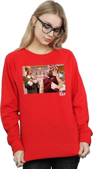 Actual product image Elf Womens/Ladies Christmas Store Cheer Sweatshirt (XL)