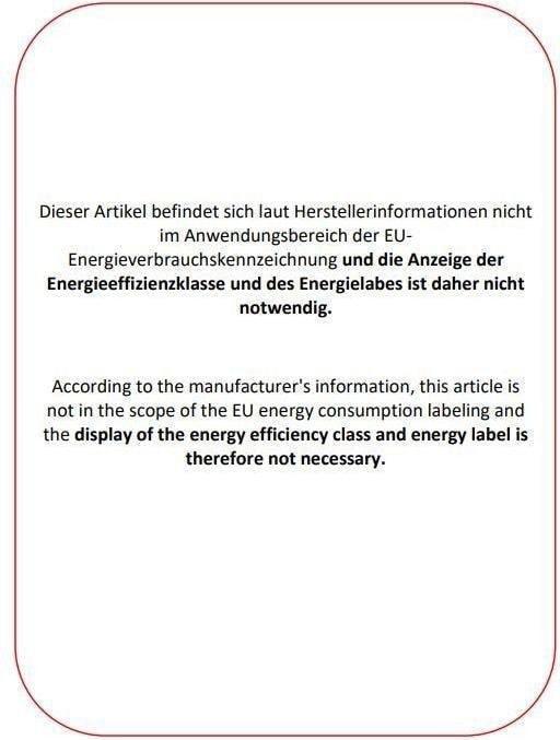 Energie-Label Weber Home KB19 (26 l)