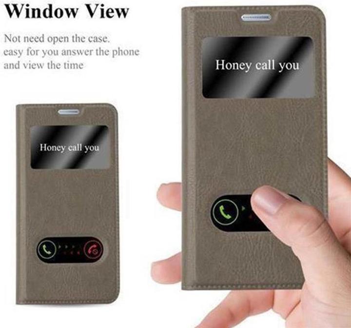 Actual product image Cadorabo Book with View double window cover (Samsung Galaxy A5 (2017))