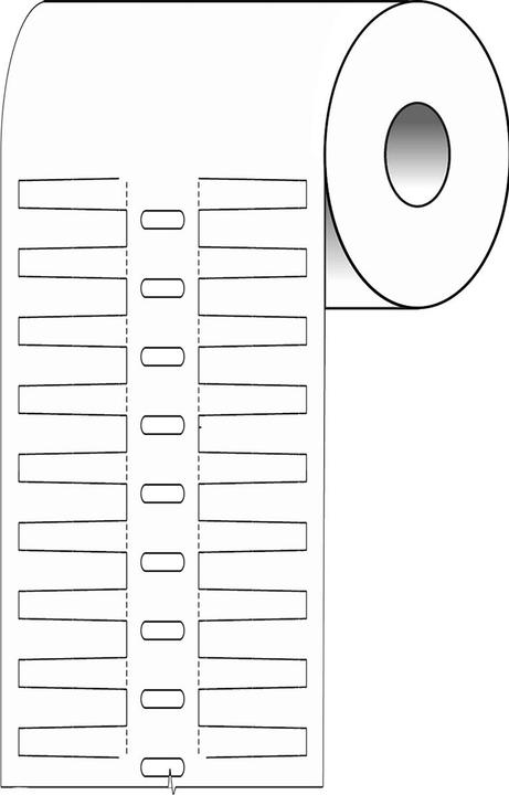 Productafbeelding Brady BPT-105-7599, Durasleeve kabelidentificatie-etiketten, polyethyleen, wit, mat, 15,00 x 8,00