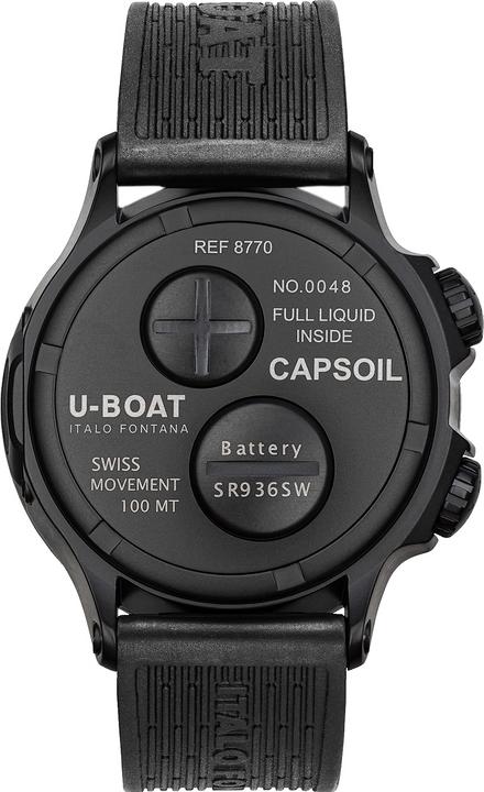 Actual product image U-Boat 8770/A Capsoil Qs. Doppotempo DLC 45mm 10ATM (Swiss made, 45 mm)
