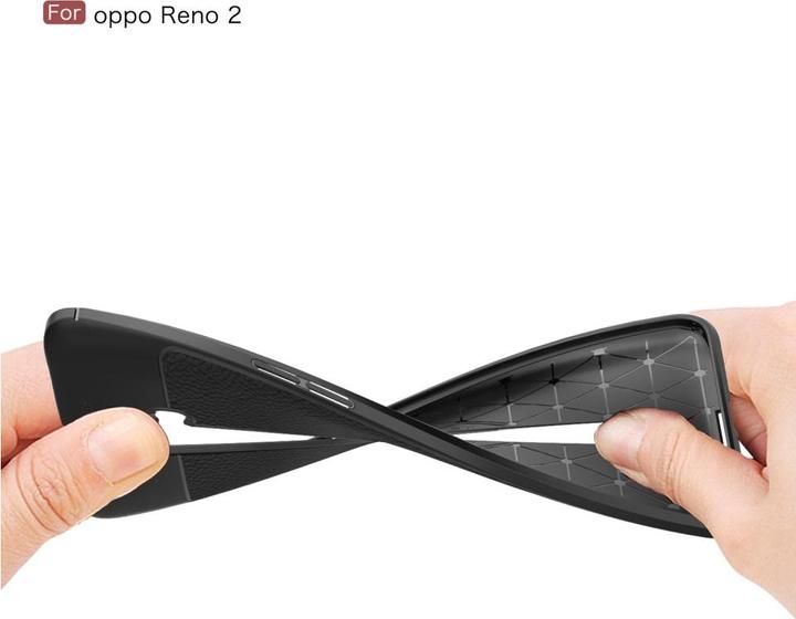 Immagine prodotto Screenguard Custodia Oppo Reno2 Design in pelle Copertura TPU (Oppo Reno 2)