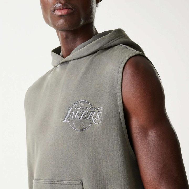 Produktbild New Era Ärmelloses Kapuzen-Sweatshirt Los Angeles Lakers Washed (S)