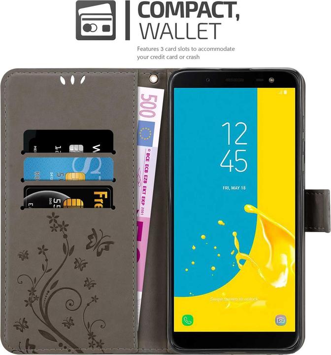 Productafbeelding Cadorabo Bloemen Boekomslag (Samsung Galaxy J6 (2018))