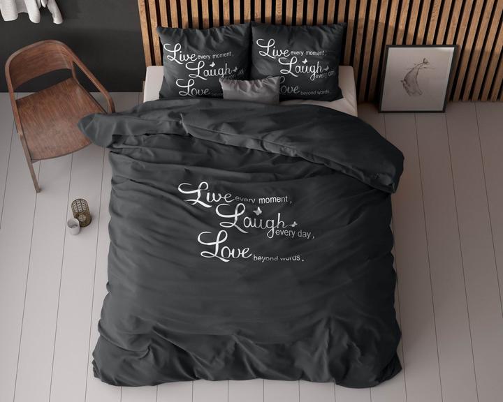 Actual product image Sleeptime Duvet cover Live, laugh and love (Duvet cover, 240 x 220 cm)