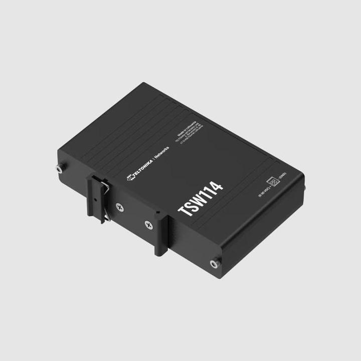 Produktbild Teltonika TSW114, Schalter mit integrierter DIN-Schienenhalterung (5 Ports)