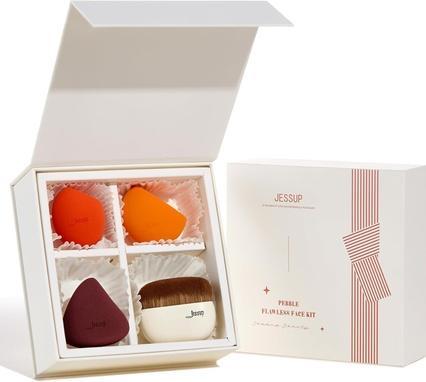 Jessup Pinceau de fond de teint avec éponge de maquillage (Fond de teint)