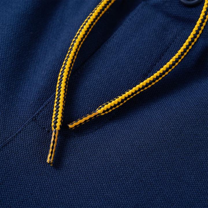 Actual product image VidaXL Children's trousers with drawstring navy blue 140,Material: 95 (140)